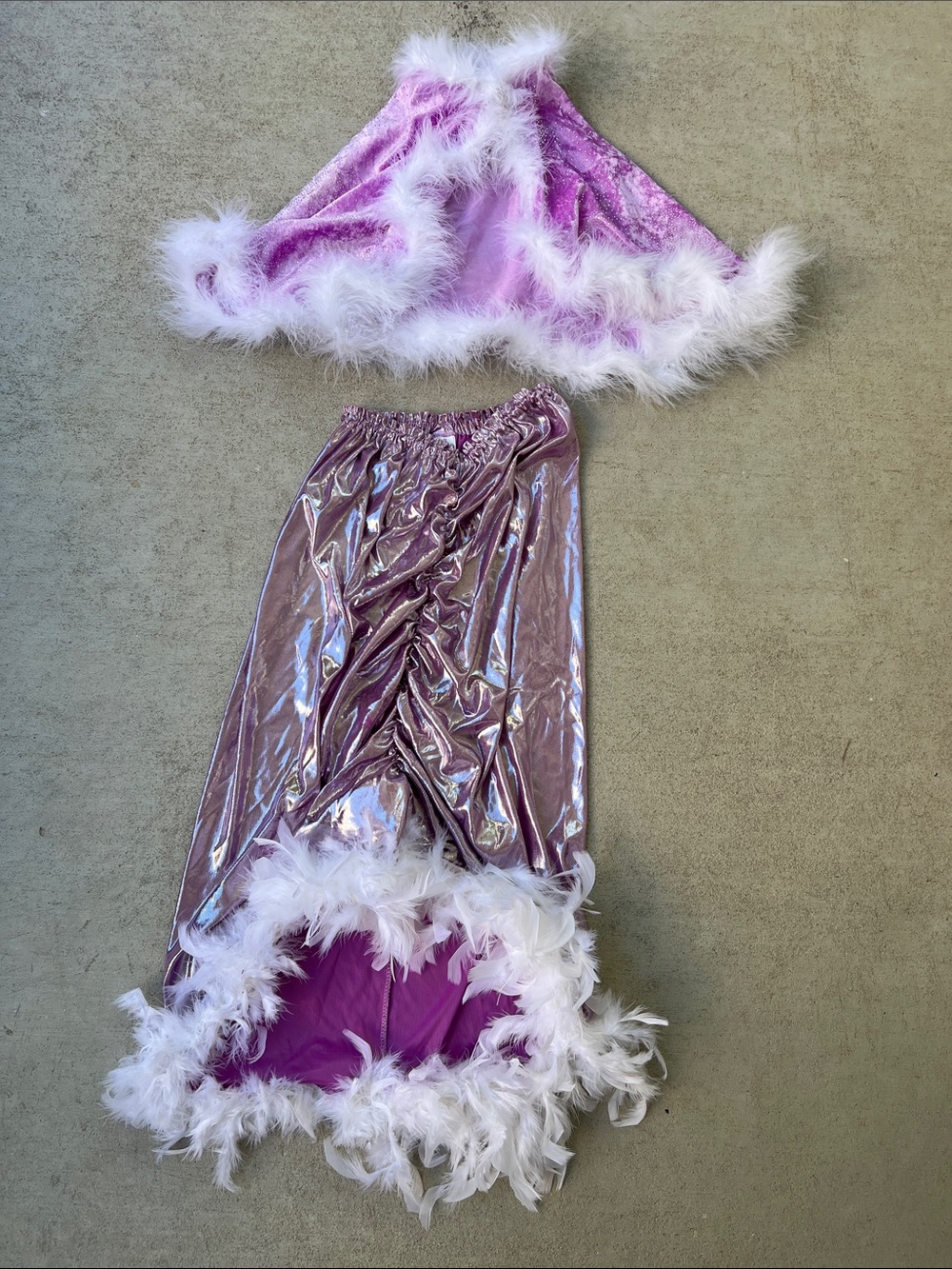 Small Miracles | Lilac Shimmer Princess Cape and Skirt Kids Costume Size 6-8